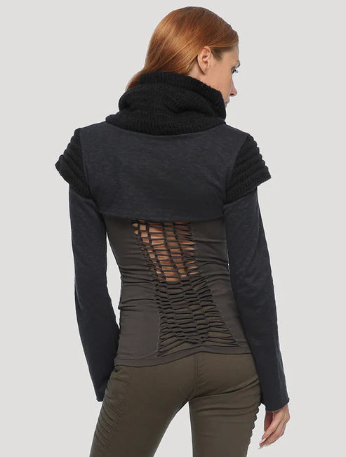 Armadillo vmix crop sweater