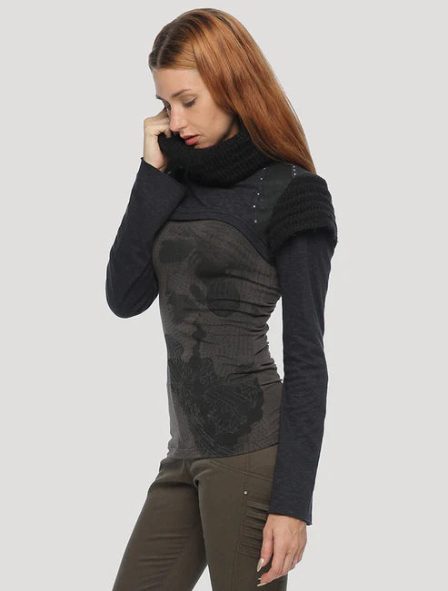 Armadillo vmix crop sweater