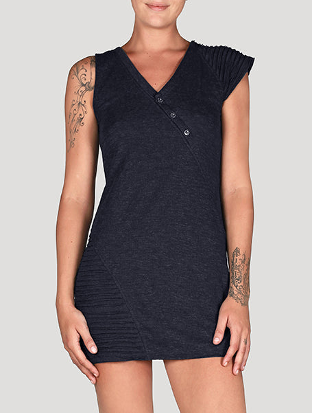 Slashed Mini Dress