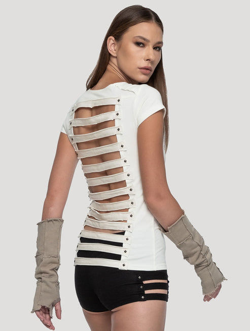 Slashed Open Back Top