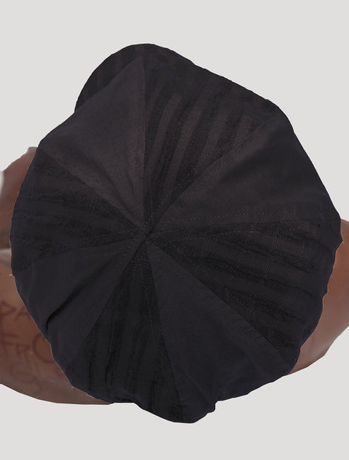 Taiji Striped Gavroche Hat
