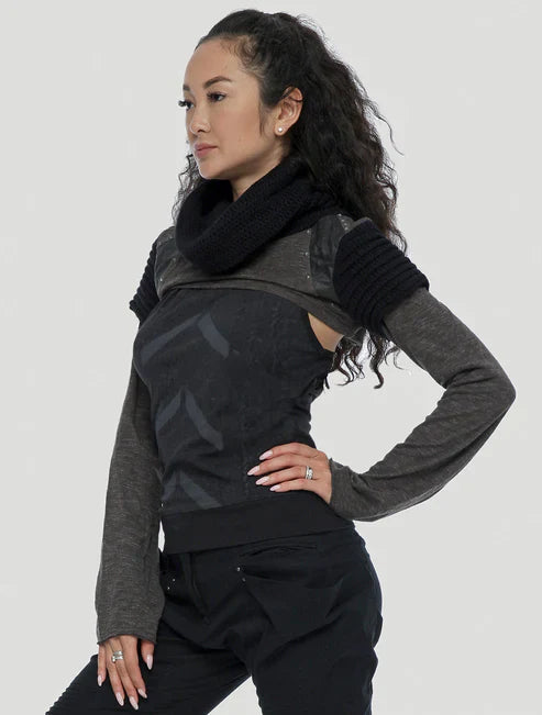 Armadillo vmix crop sweater