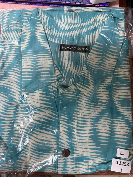 NAW11253 - LIGHT BLUE AND BONE